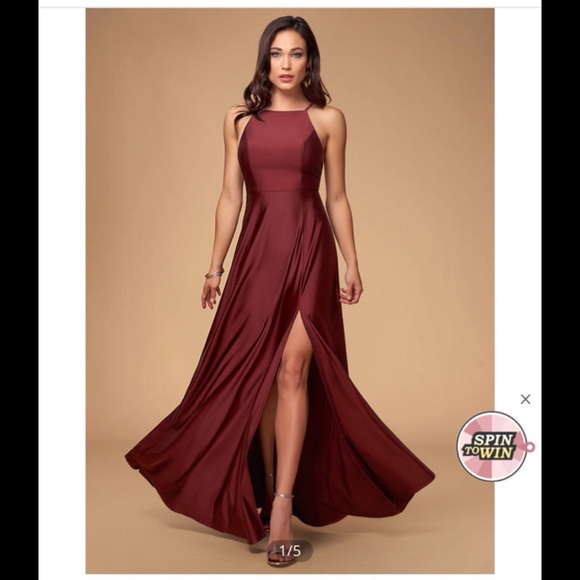 maroon prom dress - Picture 1 of 3